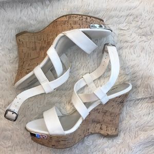 Strappy wedge sandals